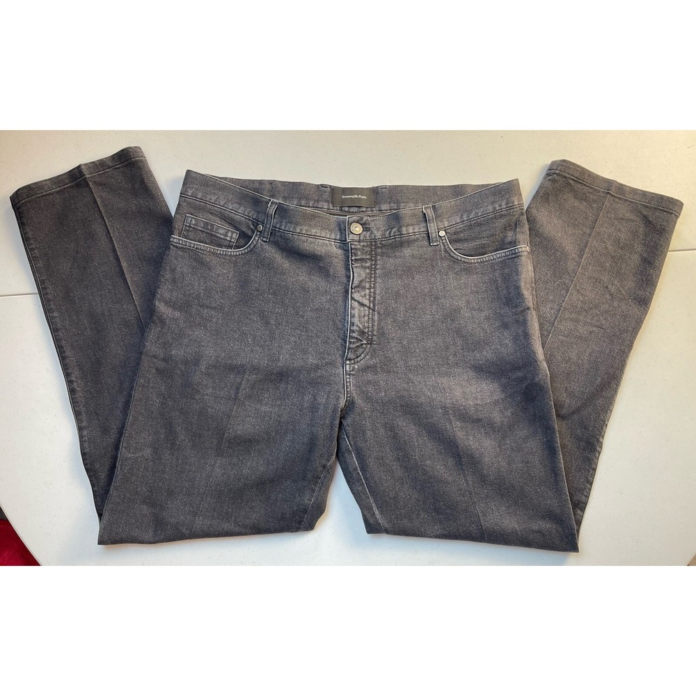 Ermenegildo Zegna Stretch‎ Denim Jeans Men's Black Size 42